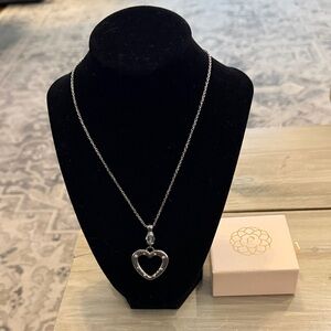 Brighton Elegant Silver Heart Necklace